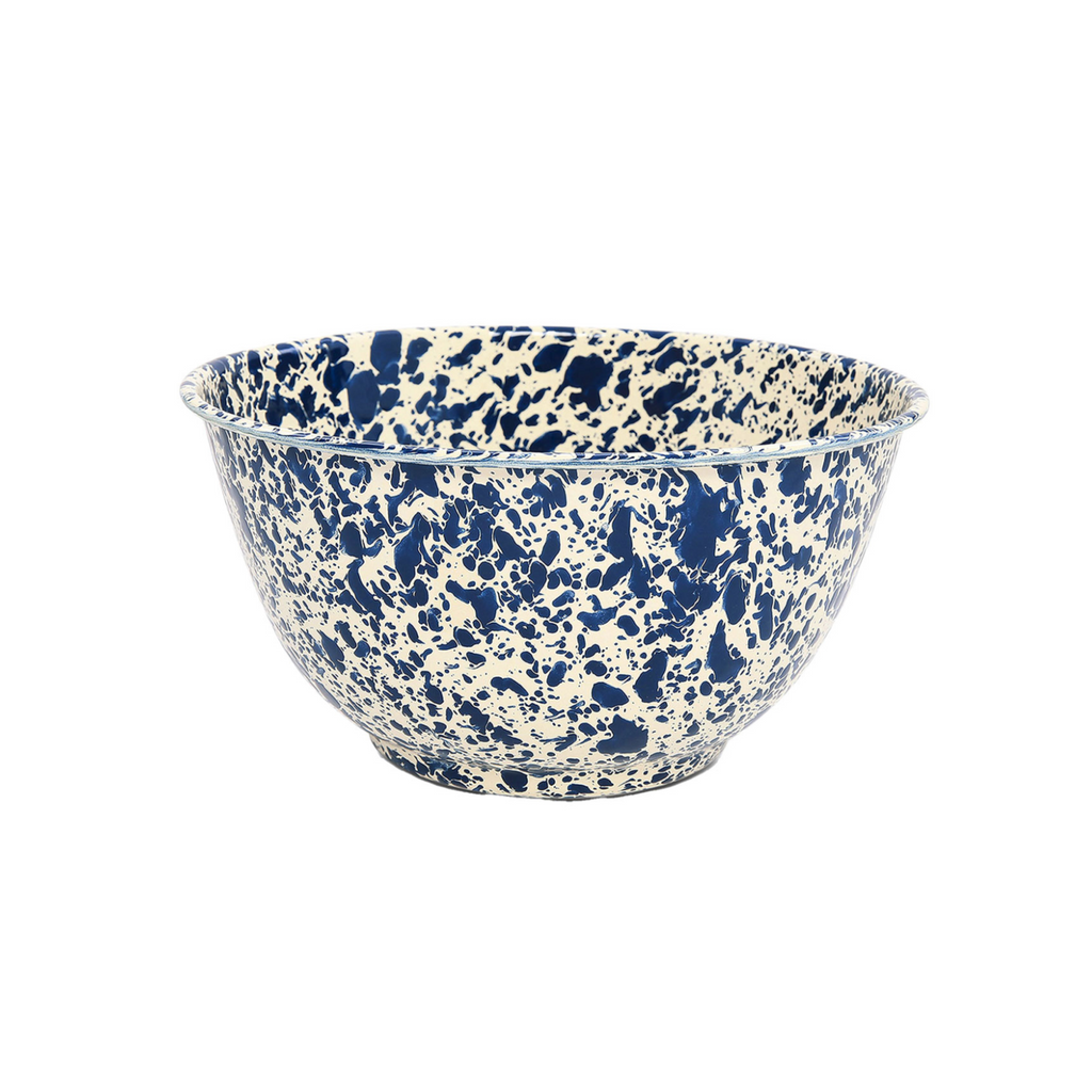 Enamel Splatter Salad Bowl