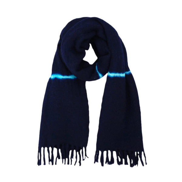 Moismont - Echarpe N°698 - Wool Scarf - Navy Blue